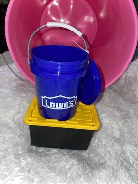 Lowes Black and Yellow Teeny Tiny Tote with Mini Teeny Tiny Lowe’s Bucket